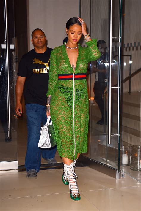 rihanna gucci dress